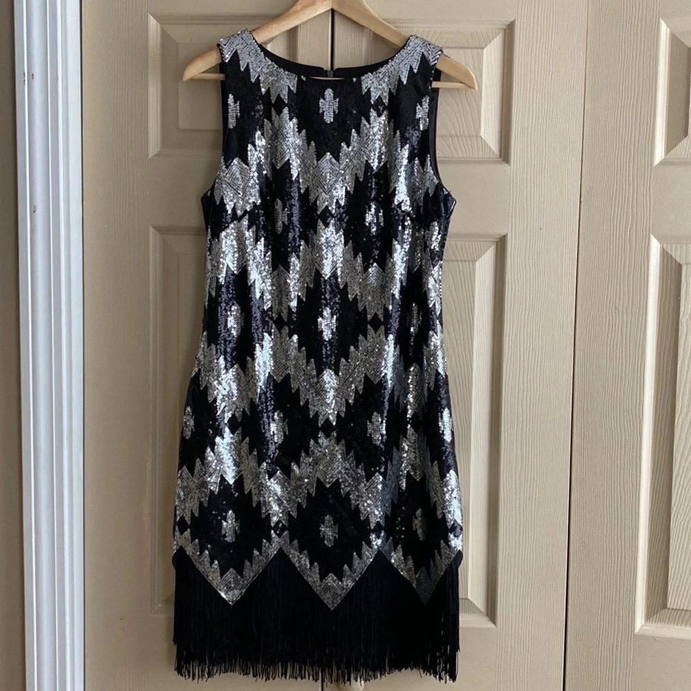 1920’s Style Flapper Sequin Dress - Picture 1 of 12